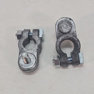 QTY 2 Automotive Lead Universal Battery Terminal Connector Heavy Duty Metal